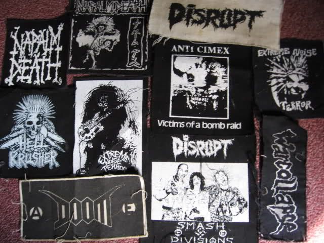   Grindcore Patch Lot extreme noise terror napalm death doom anti cimex