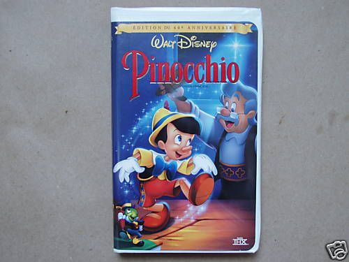 Pinocchio VHS French Language Version Walt Disney  