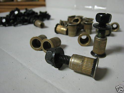 50  RivNuts Nutserts 6MM W/ 50 Bolts US Made Textron  