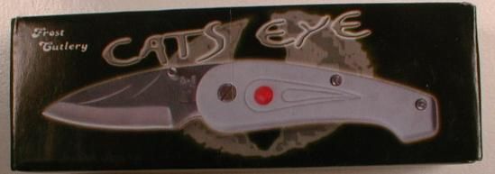 Frost Cutlery Cats Eye Folding Knife New in Box  