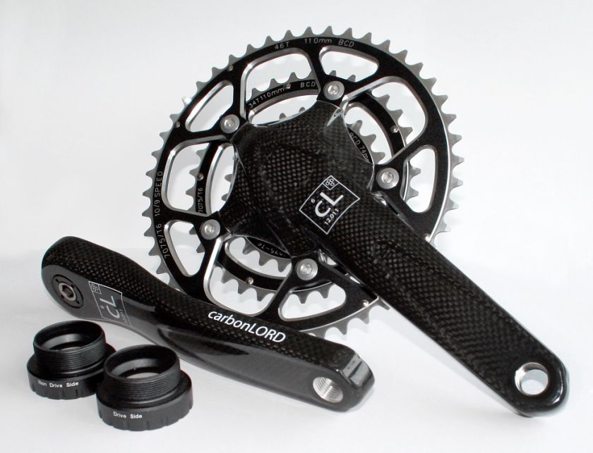 New Carbon Fiber Moutain Bike Crank Titanium Spindle BB  