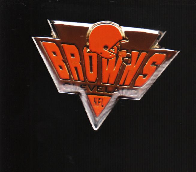 CLEVELAND BROWNS NFL TEAM LOGO LAPEL PIN NEW Metal  