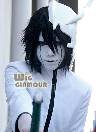 Bleach Ulquiorra Schiffer Short Black Hair Wigs  