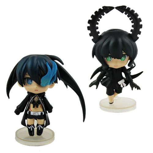 2x Black Rock Shooter & Dead Master PVC Figure Set  