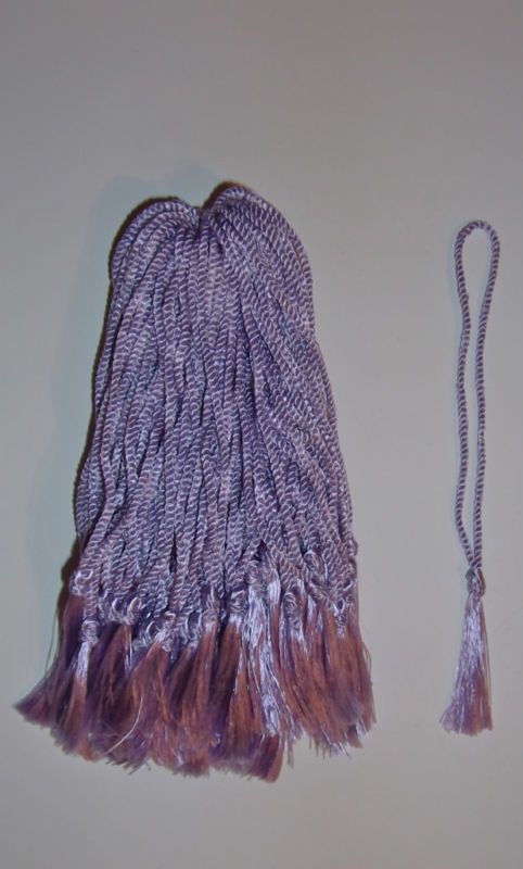 TASSELS, 100 ORCHID COLORED FLOSS BOOKMARK TASSELS  