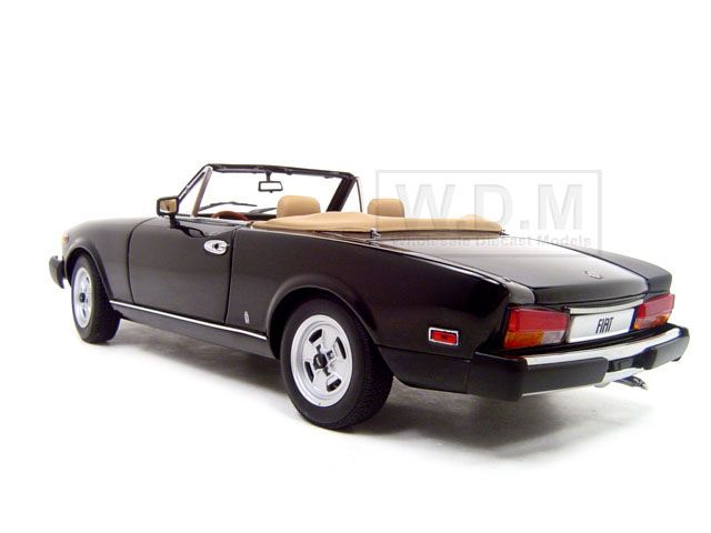 FIAT 124 SPIDER BLACK 118 AUTOART DIECAST MODEL  