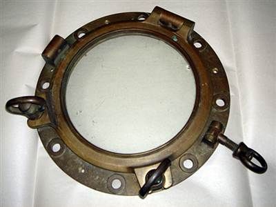 Vintage Brass 12 Ships Porthole Complete  