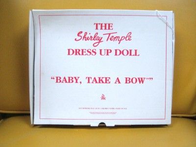 DM SHIRLEY TEMPLE DRESS UP BABY TAKE A BOW OUTFIT  