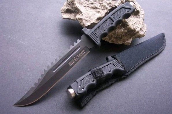   Hunting Survival Sawtooth Fixing knife /Sheath camping knives  