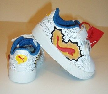 Toddler baby boys Puma light up shoes size 5, New with box  