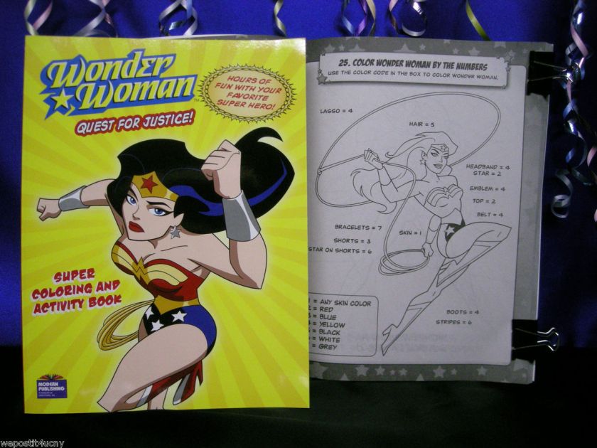 Super Wonder Woman Coloring Book 192 Pages to Color Brand New 