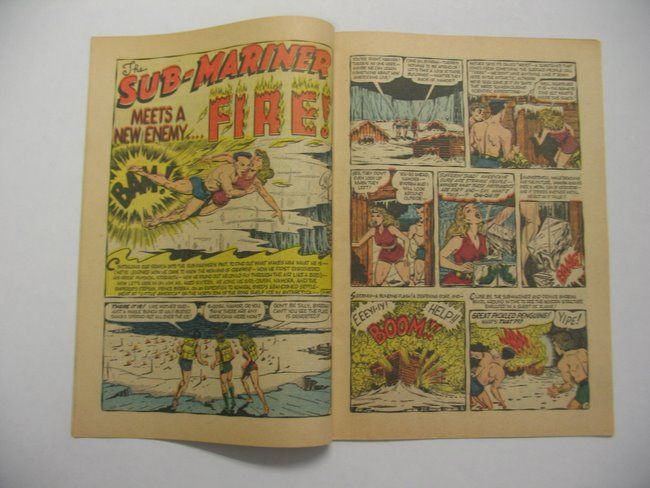 Sub Mariner Comics #40, 1955, Subby vs. FIRE Coverless, Complete 