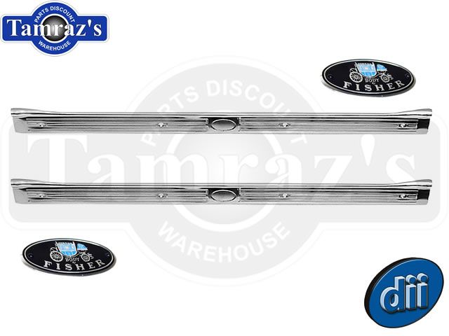 67 9 F Body Door Sill Scuff Plate (pr) Stick on Emblem  