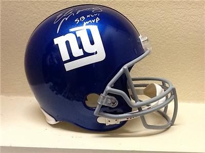 Eli Manning Signed Giants FS Helmet w/XLVI MVP STEINER COA  