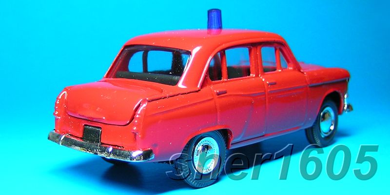 MOSKVICH 403 FIRE CAR Russian/USSR Model 1/43 #390  