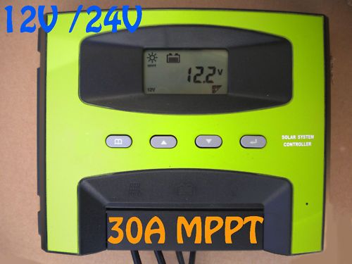 30A 12V/24V MPPT regulador carga LCD 10 30%+ de potenci  