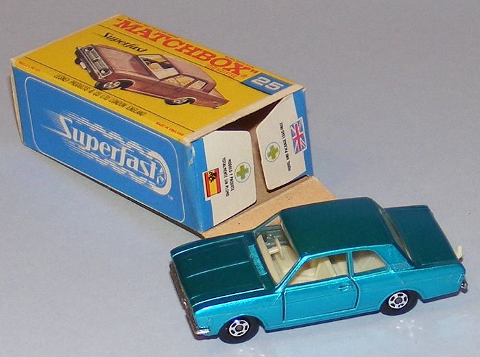 Matchbox Superfast #25 Ford Cortina Mark II RARE F BOX  