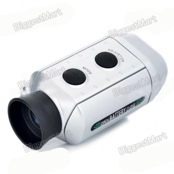 Digital 7X Golf Scope Range Finder   Silver (2 x CR2032)  