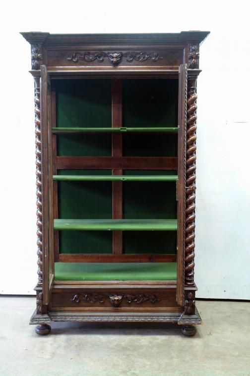 French Hunt Bookcase 19th Century  