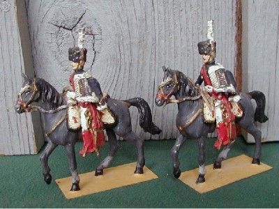 Mounted French Napoleonic Lead Soldiers,3 R Officers  