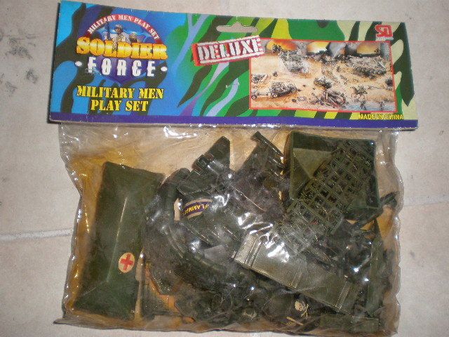 80s SOLDIER FORCE MILITARY MEN Plastic Toy Soldiers  
