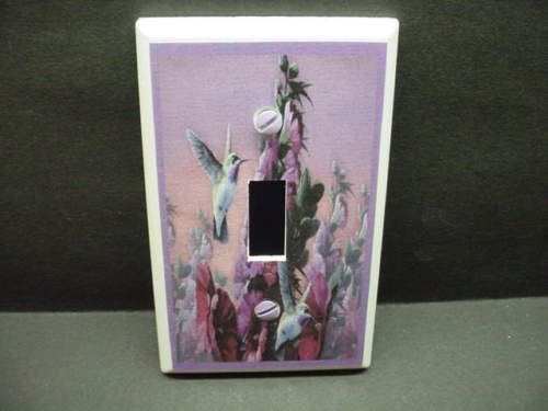 Humming Bird Holly Hawks Light Switch Plate Cover V081  