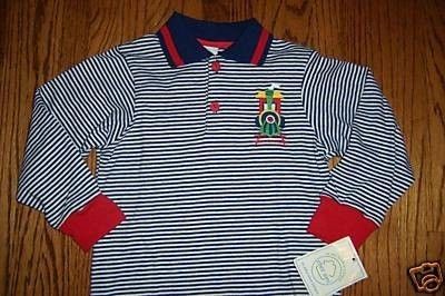 NEW CHEZ AMI CHOO CHOO TRAIN LONG SLEEVE POLO SHIRT 4  