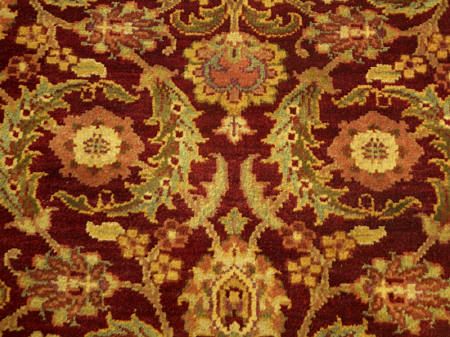   Handmade Sultanabad Vegetable Dye Handspun Wool Area Rug 1047  