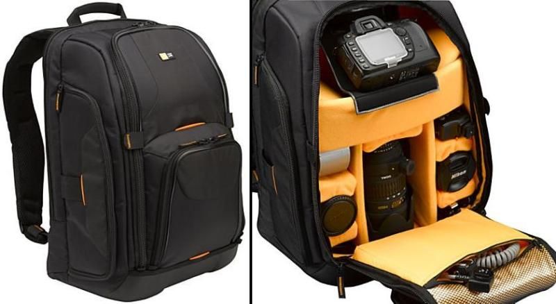 CASE LOGIC SLR Camera Laptop Backpack w/ Shelves BLACK 085854206594 