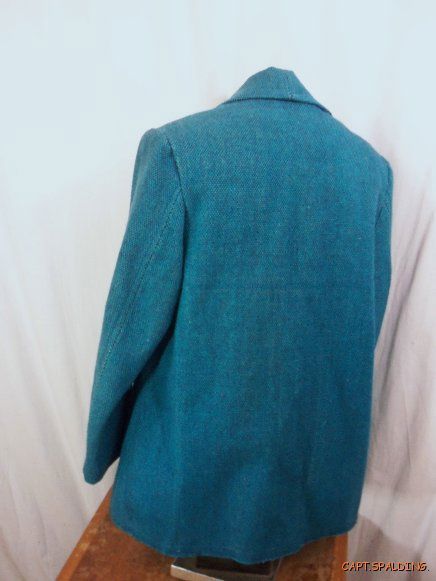 Vtg 50s. Ortegas. Chimayo Woven Wool Blanket Jacket Coat.Mens 42 