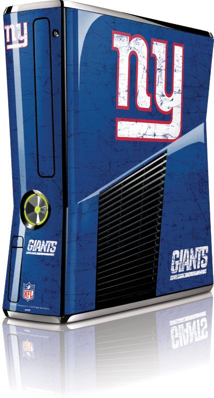 Skinit New York Giants Distressed Skin for Microsoft Xbox 360 Slim 