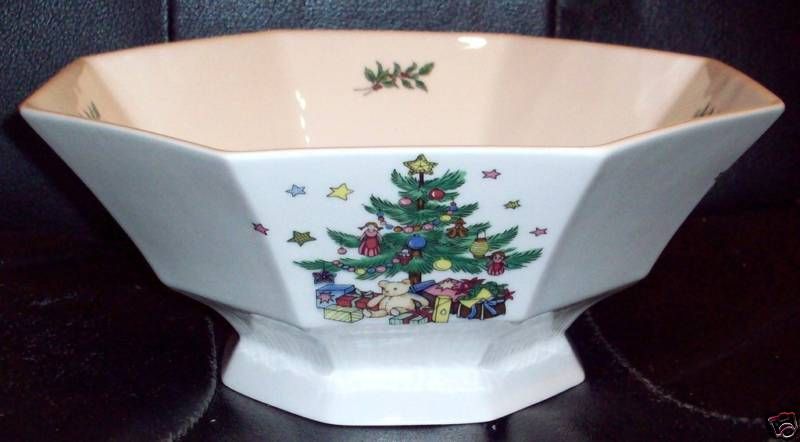 Nikko CHRISTMASTIME China Salad Bowl 10 NIB  