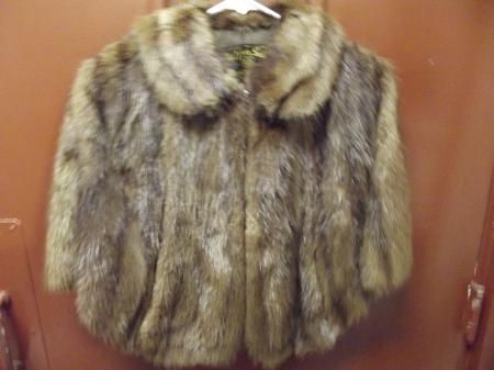 VTG 40s Chestnut Brown MINK FUR CAPELET STOLE WRAP QUACKENBUSH NJ FUR 