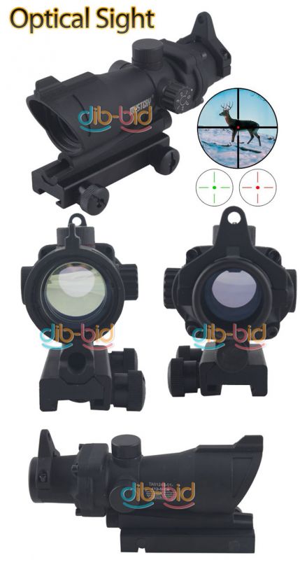   Red & Green Reflex Cross Dot Points Sight Optical Reticle Scope #2 New