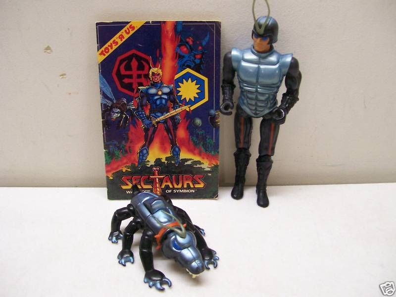 1984 COLECO SECTAURS ACTION FIGURE ZAK & BITAUR W/COMIC  