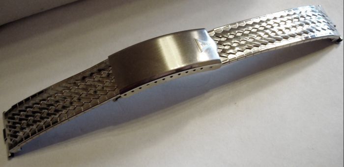 NOS JB Champion Stainless Watch Band, Herringbone ~ Fits Accutron Many 