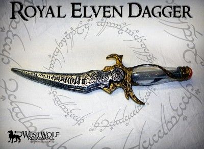 ROYAL ELVEN DAGGER    sca/larp/medieval/cosplay/lotr/elf/blade/knife 