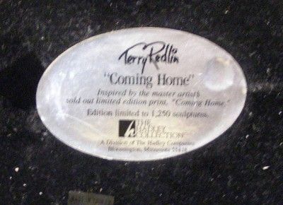 TERRY REDLIN RARE LIMITED EDITION PEWTER COMING HOME  