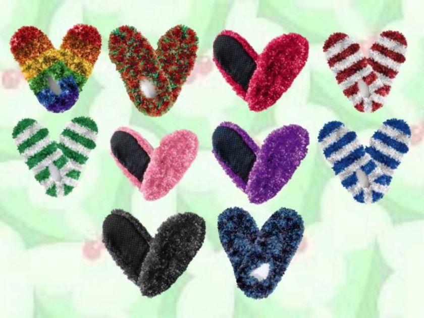 Fuzzy Footies Slippers Child Kids 5 9 Assorted Colors  