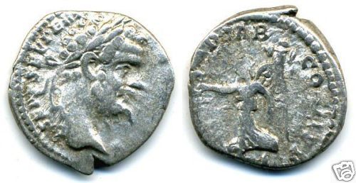 Denarius of Septimius Severus (193 211 AD), Rare type  