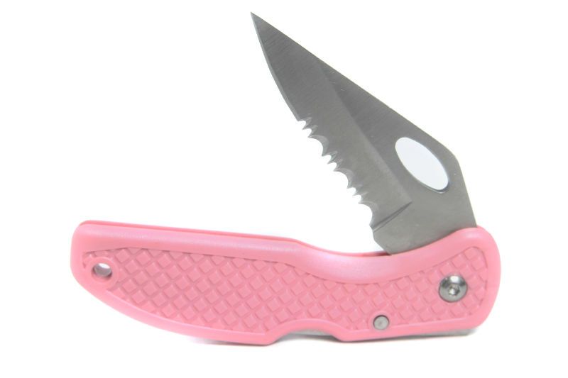 Pink Breast Cancer Awareness Lock Back Pocket Knife  