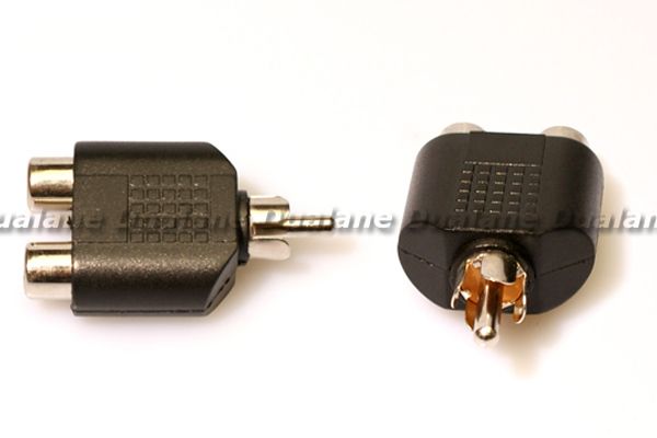   Female Audio Stereo Phono Converter Connecter Splitter Adapter  