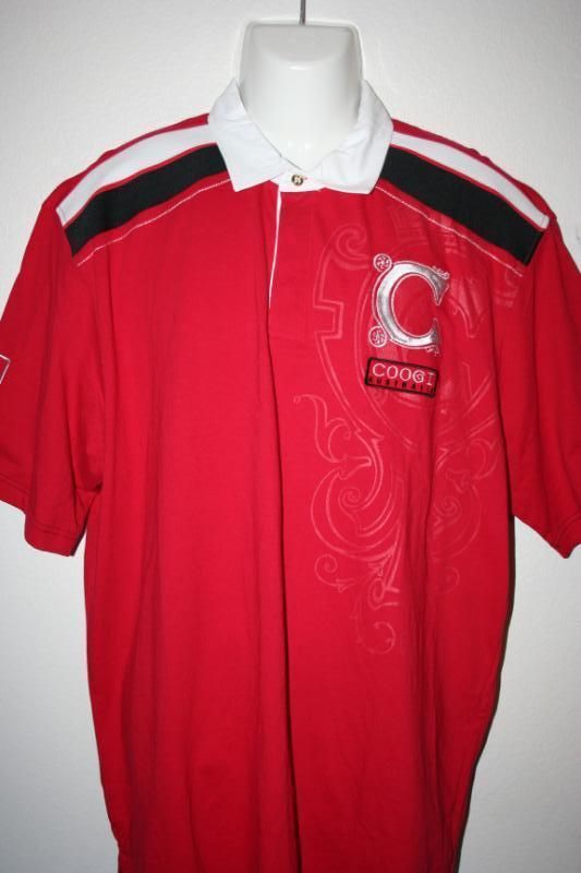 NEW RED COOGI HERITAGE POLO SHIRT XLARGE XL $78 L@@K  