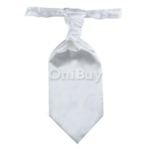 Lot Mens Wedding Ruche Cravat Scrunch Neck Tie Necktie  