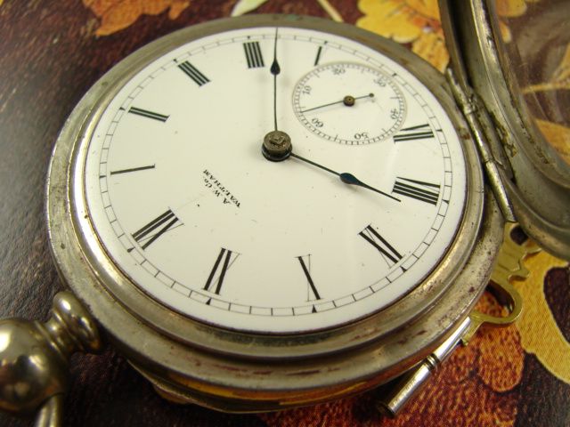 MASSIVE AW CO WALTHAM POCKET WATCH VINTAGE 1880 PS BARTLETT CLASSIC 