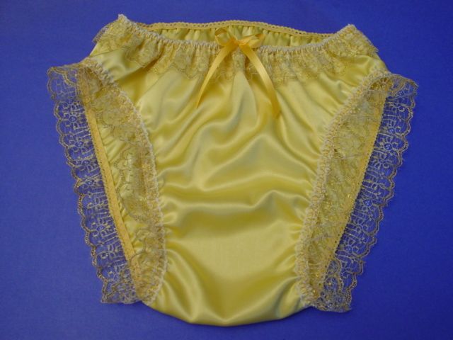 DBL Silky Satin Frilly SissyPanties CHOICE of 8 Colors  