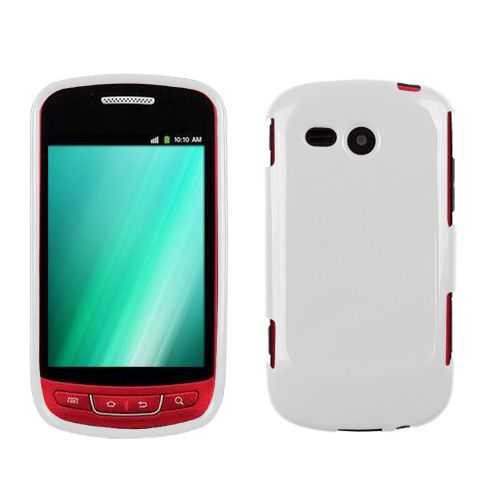 FOR Samsung Vitality R720 VERIZON CELL PHONE WHITE SHIELD SKIN HARD 