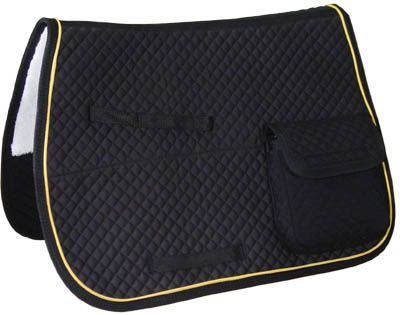 Best in USA AP English Horse Saddle Pad With Pockets & Half Fleece 