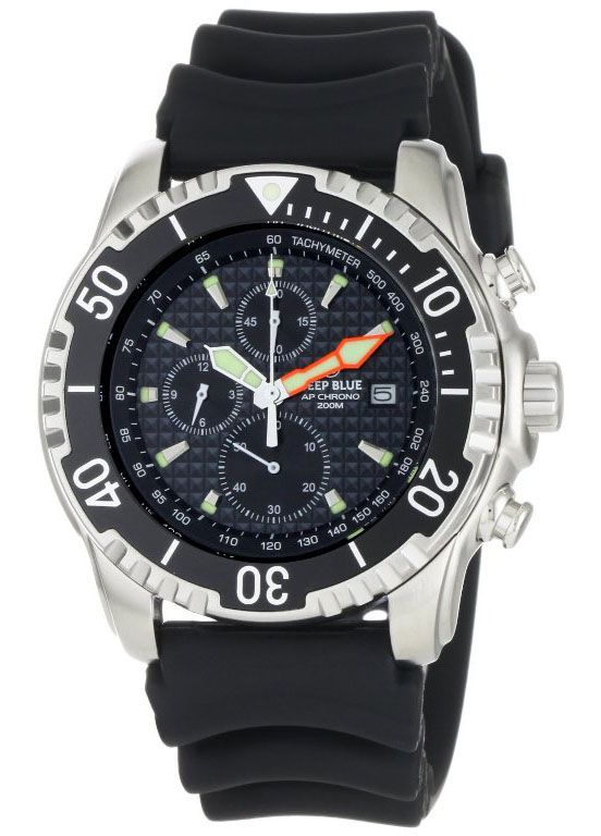 Deep Blue APCHRONO Mens 200 Meter All Purpose Chronograph  