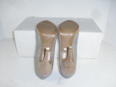 Nine West 6 M Rocha Gray Brown Pump Platform Heel Womens Shoes  